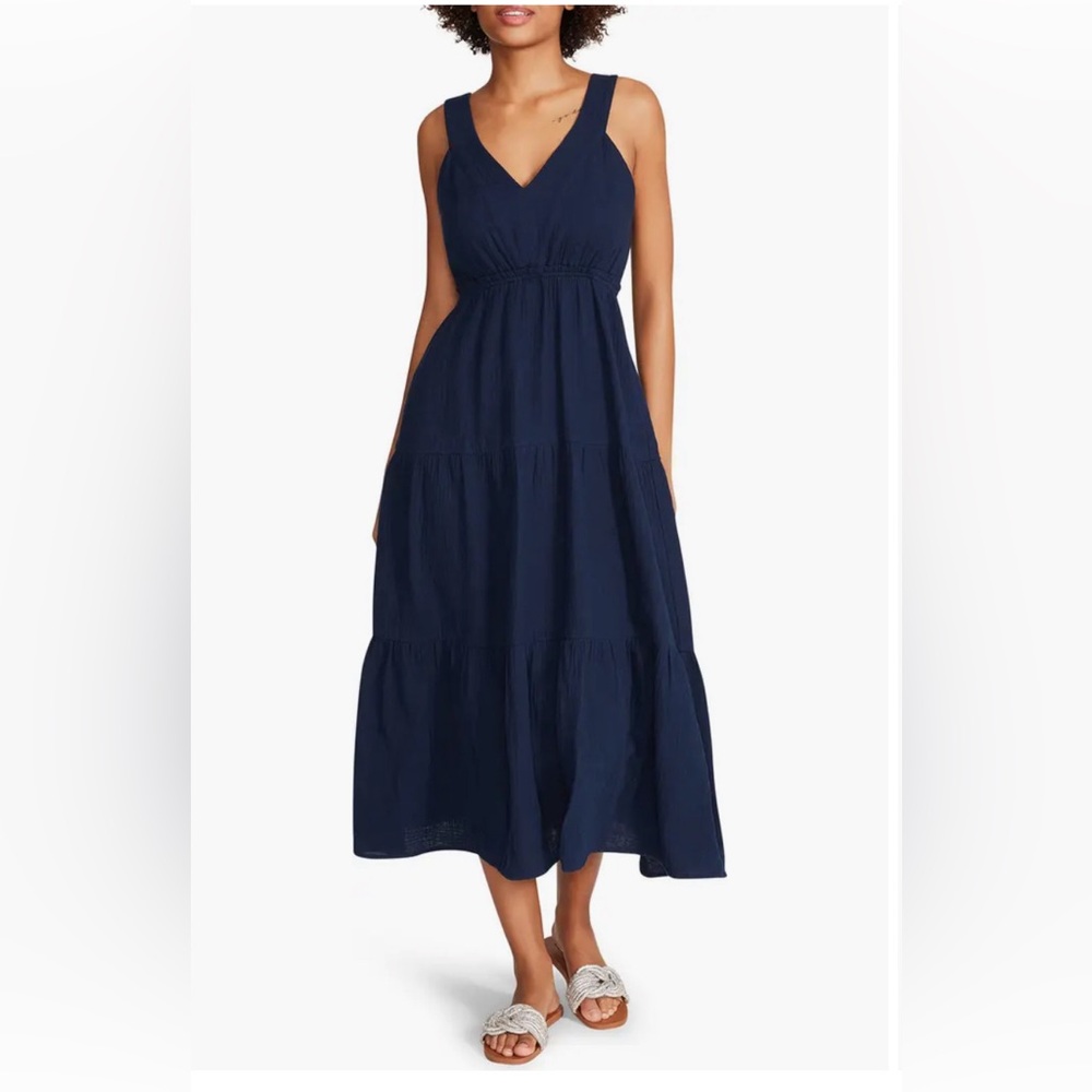 Steve Madden Amira Tiered Cotton Midi Dress